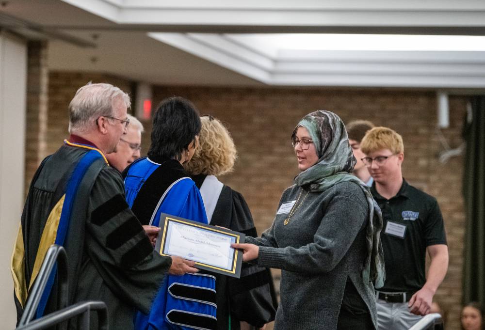 Awardee receiving award 8